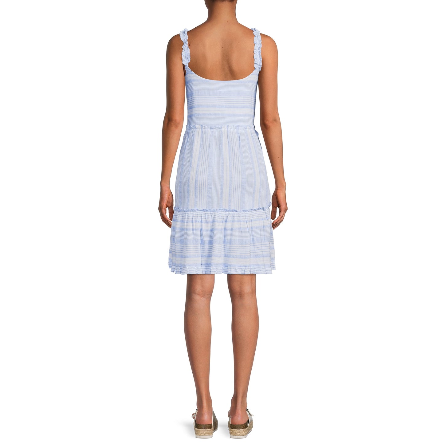 Time and Tru Womens Sleeveless Short Stripe Dress