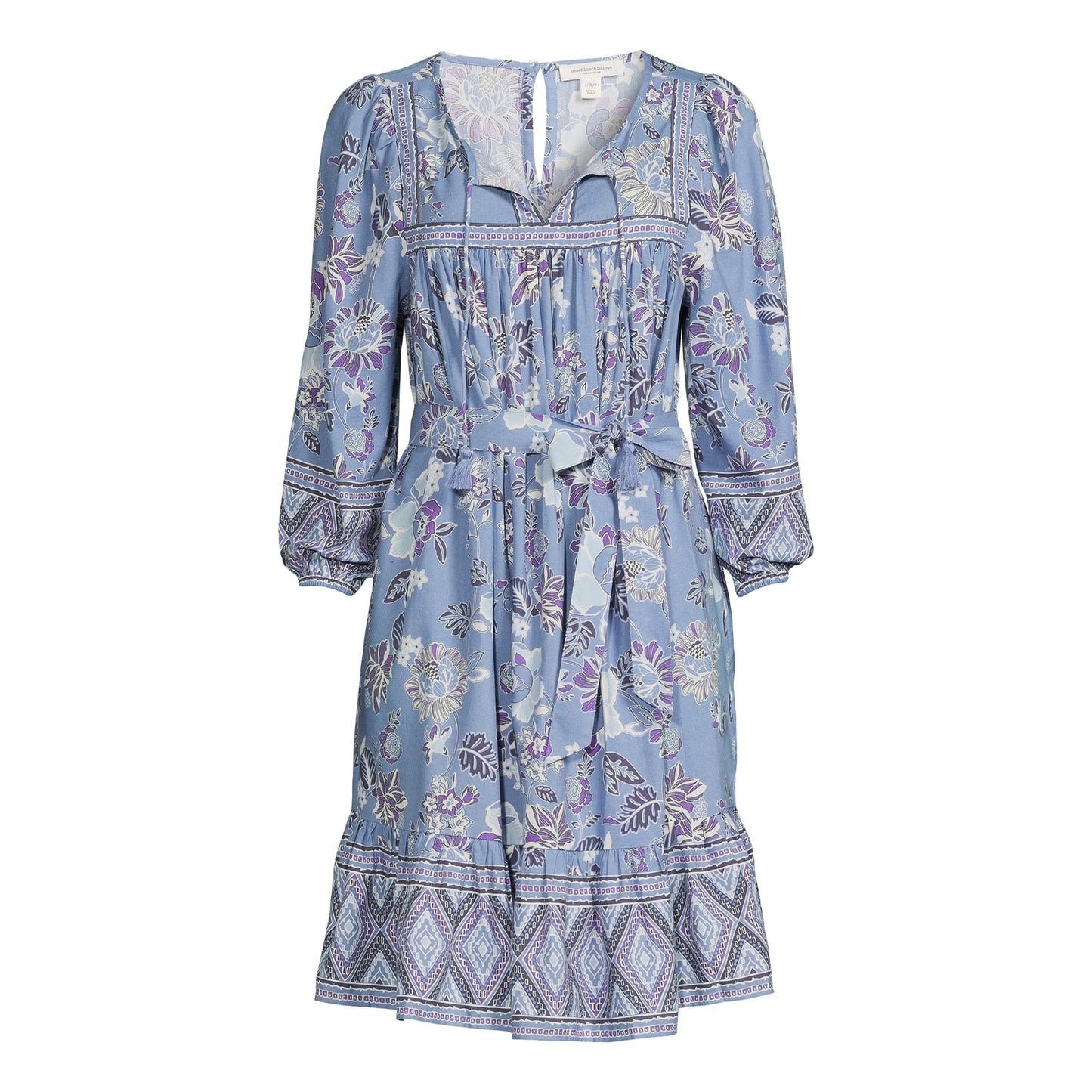 BeachLunchLounge Women's Print Tie-Waist Dress