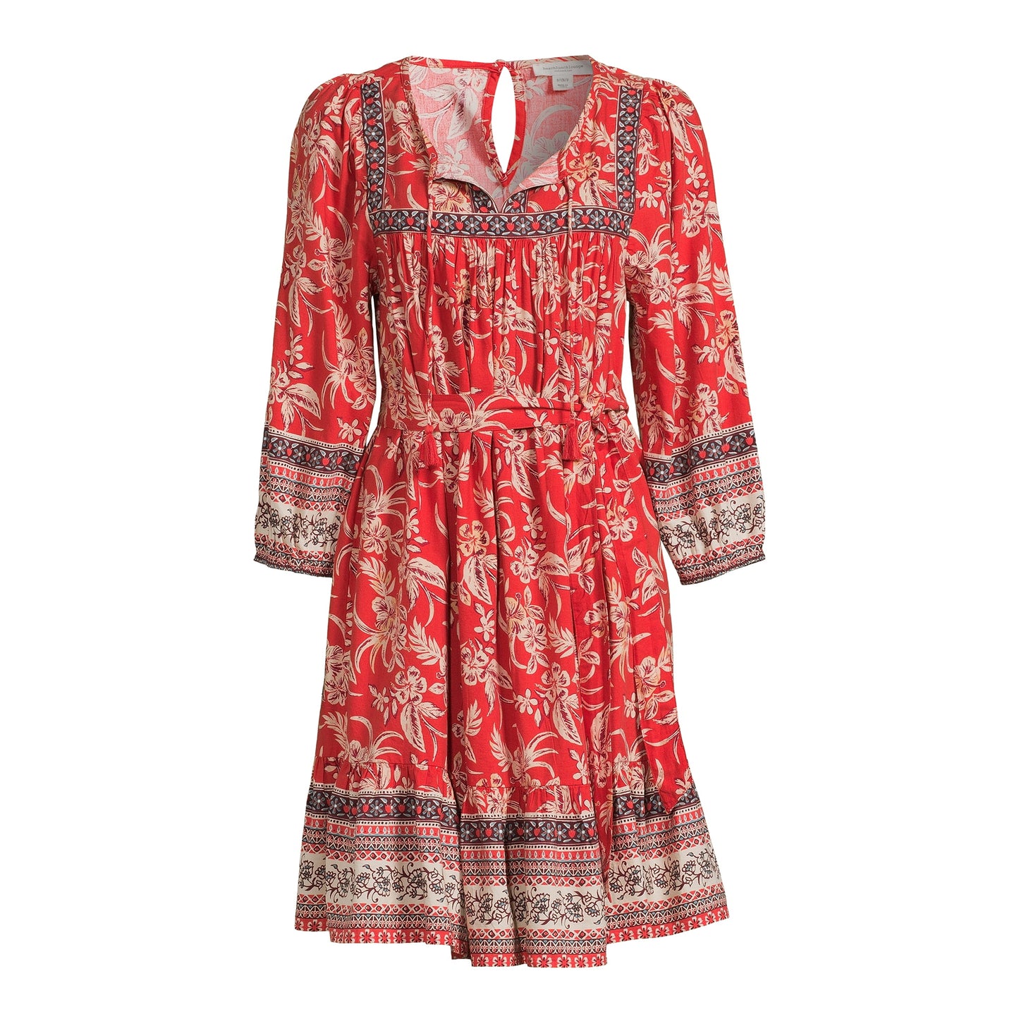 BeachLunchLounge Women's Print Tie-Waist Dress