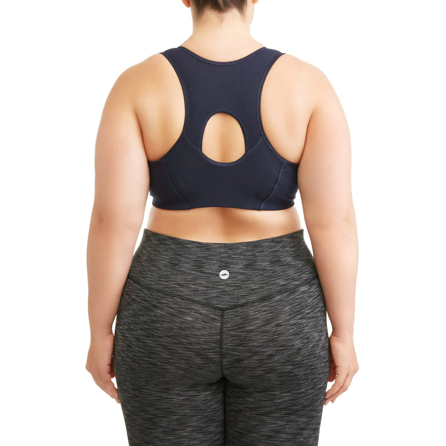Athletic Works Womens Plus Size Zip Front Sports Bra