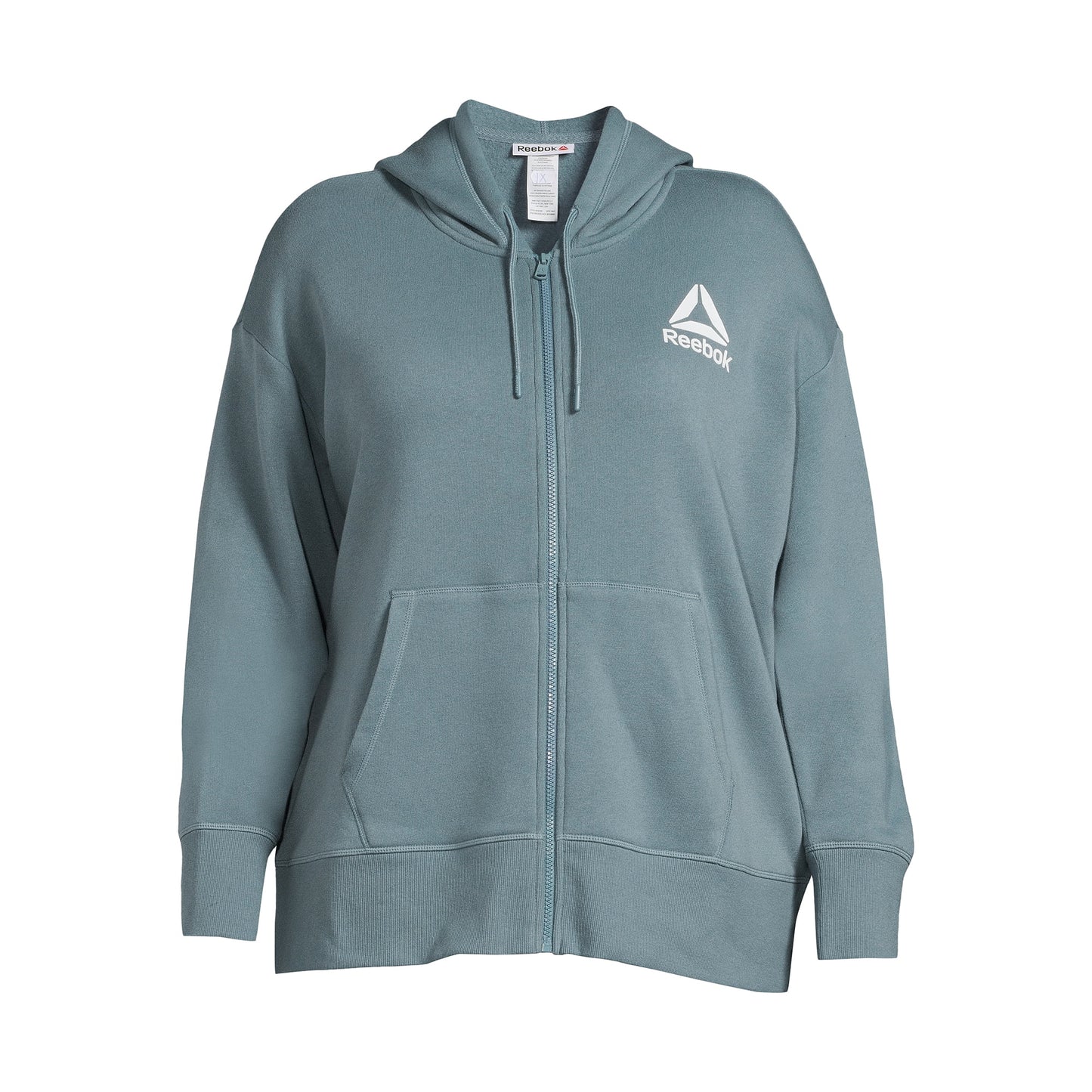 Reebok Womens Plus Size Day to Day Zip-Up Hoodie