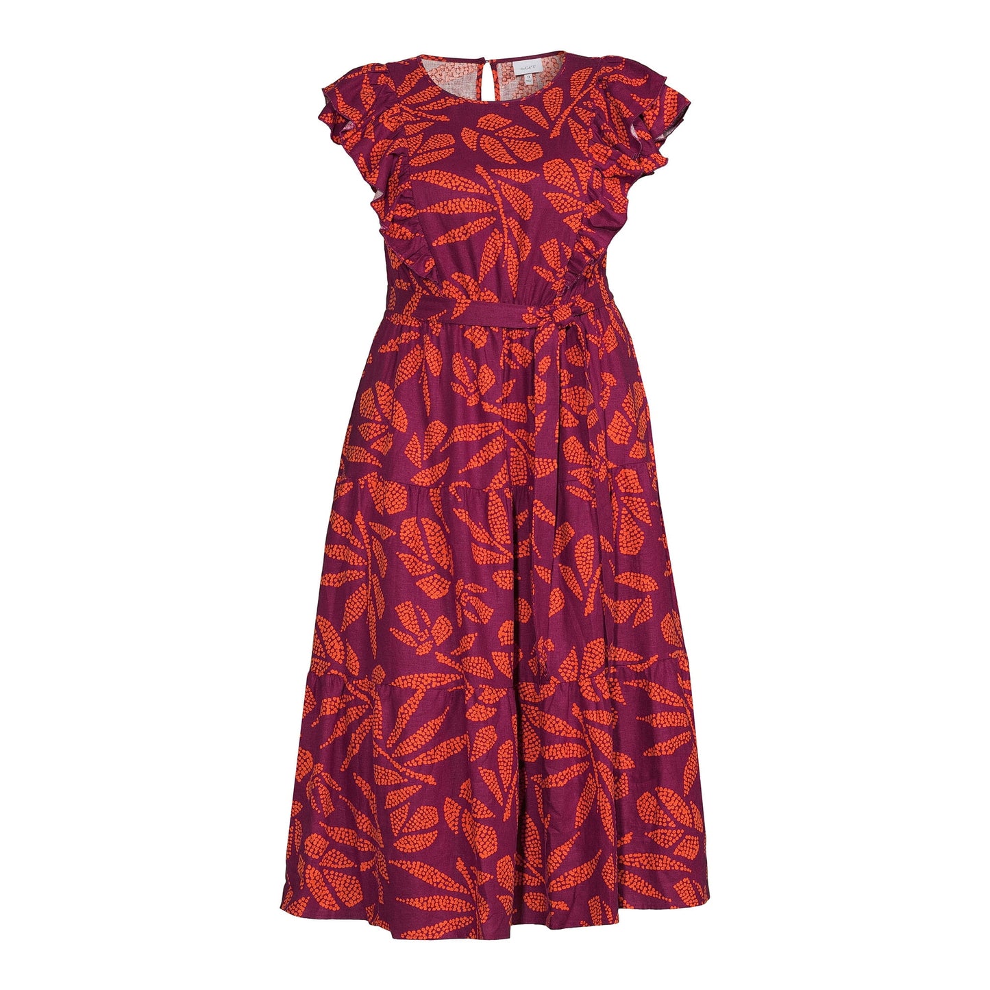 The Get Womens Tiered Ruffle Maxi Dress