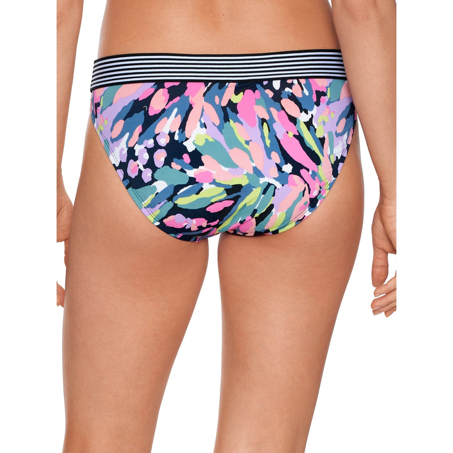 Avia Womens Painterly Tropics Cross Back Bikini and Top Swimsuit