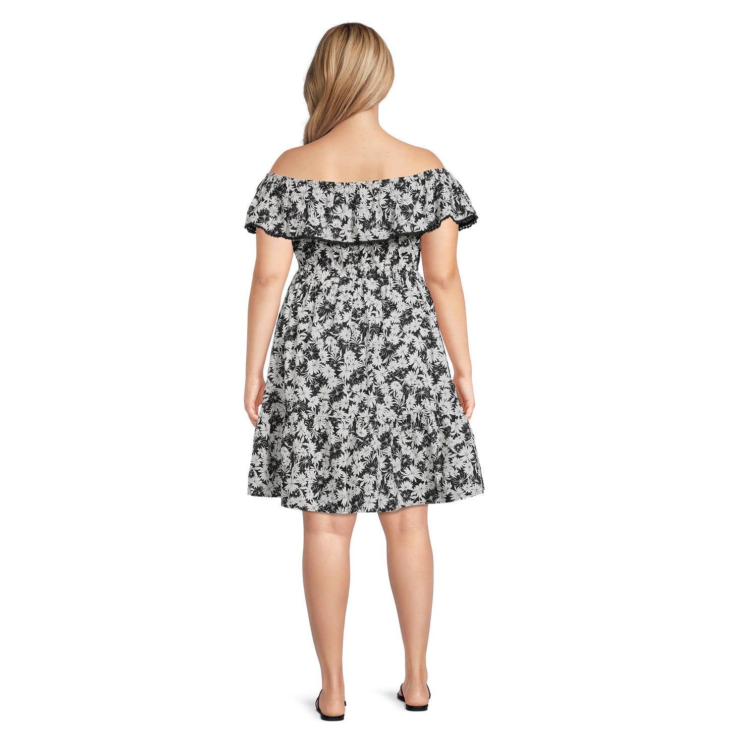 Terra & Sky Womens Plus Size Off The Shoulder Dress
