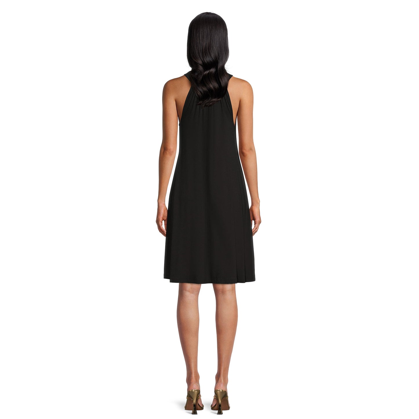 Time and Tru Womens Printed Halter Dress