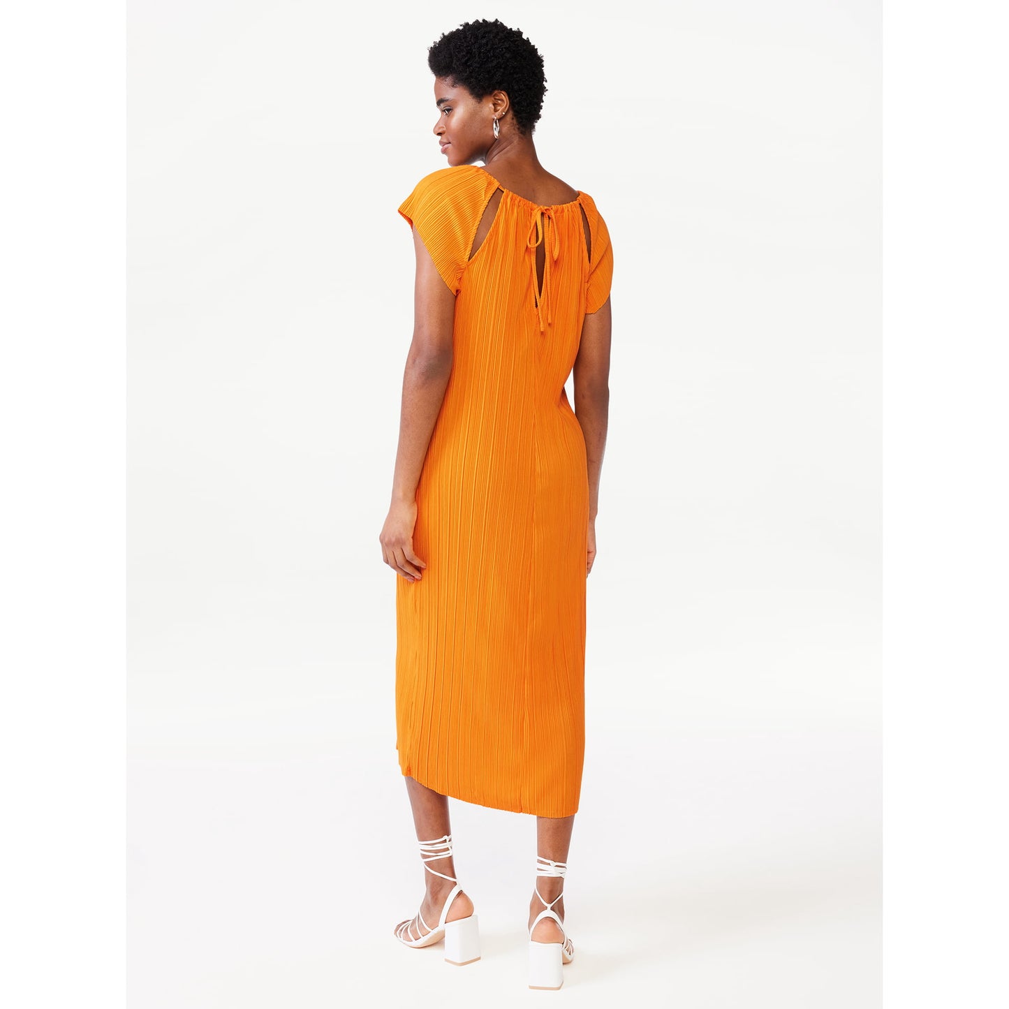Scoop Womens Cutout Midi Dress