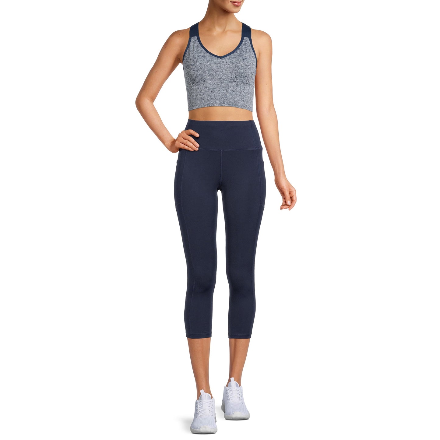 Avia Womens 21 High Waist Capri Legging with Side Pockets