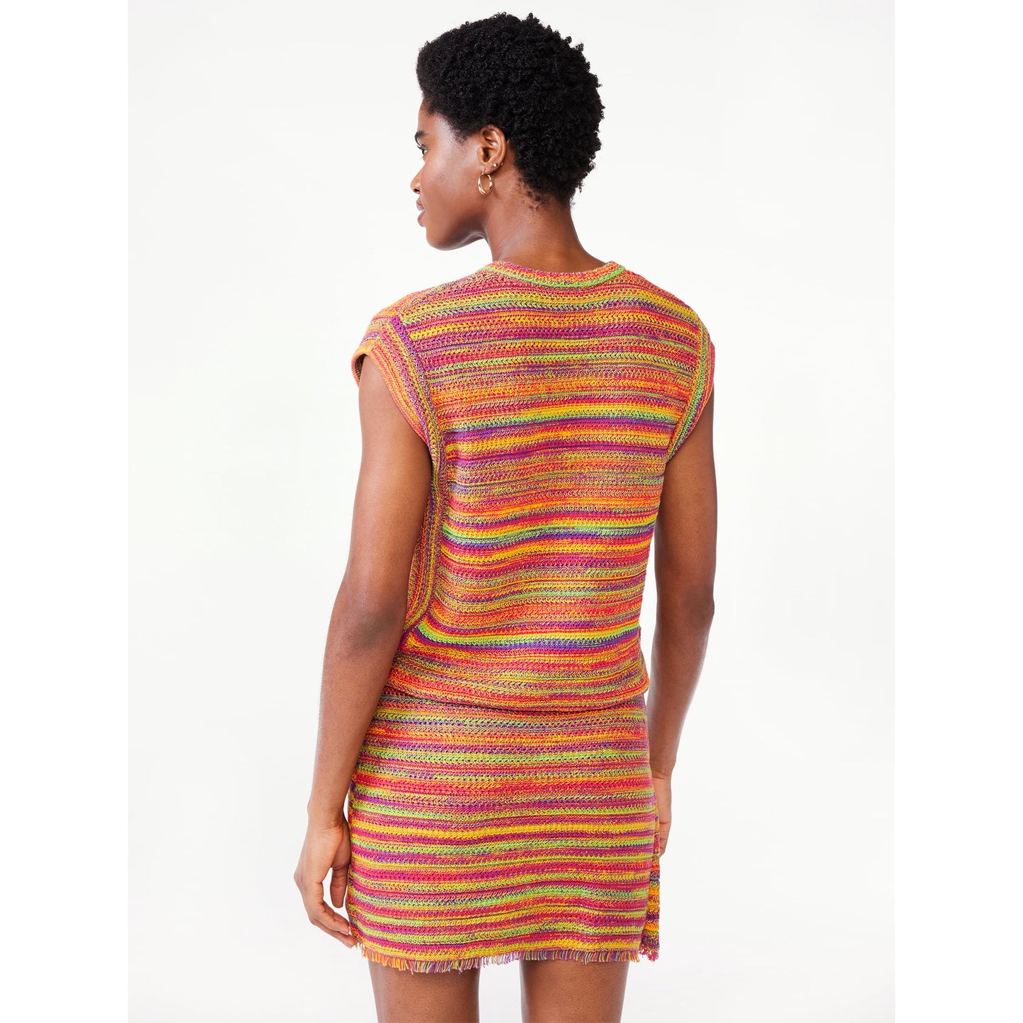 Scoop Womens Crochet Tank Top