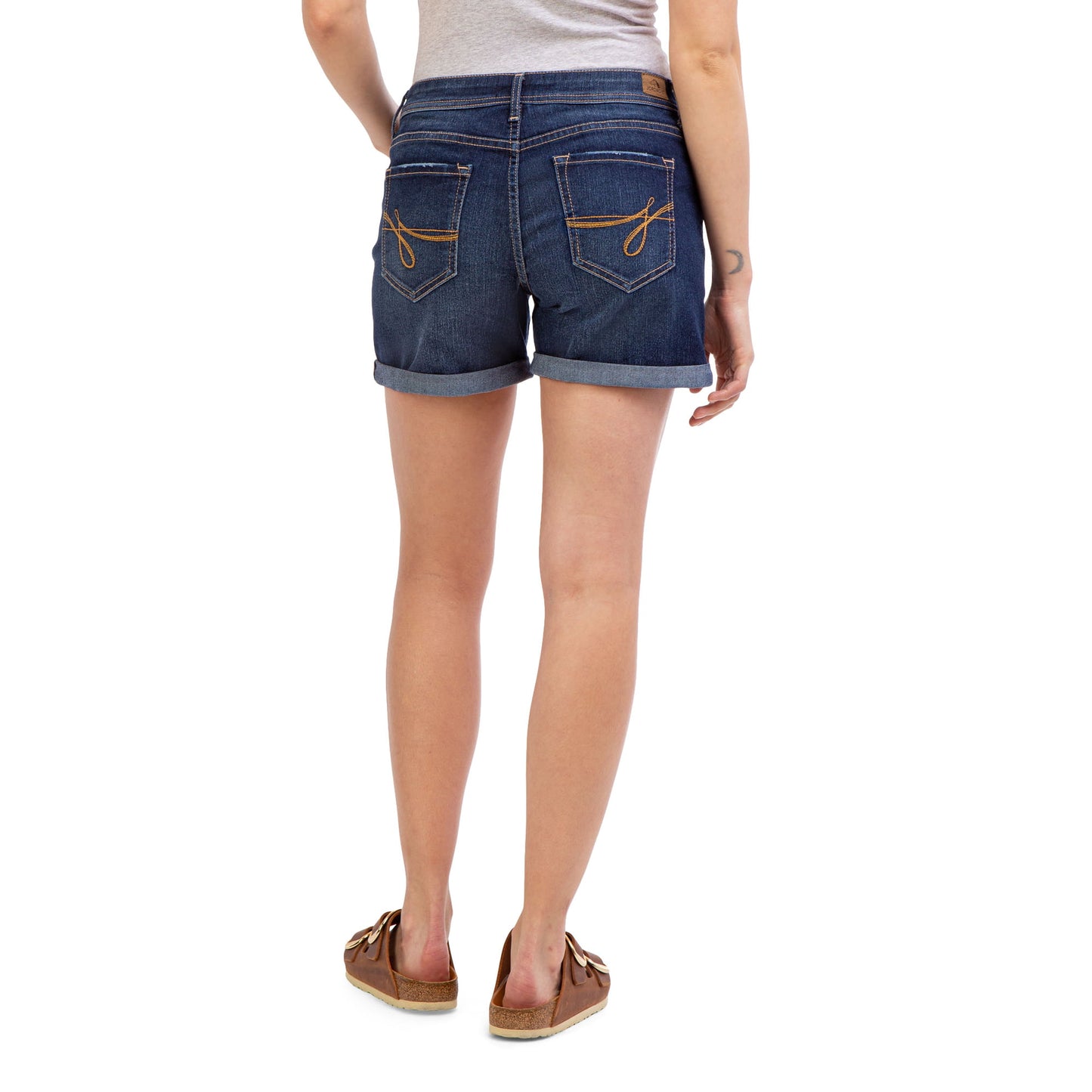 Jordache Juniors Boyfriend Short With Rolled Cuff Hem