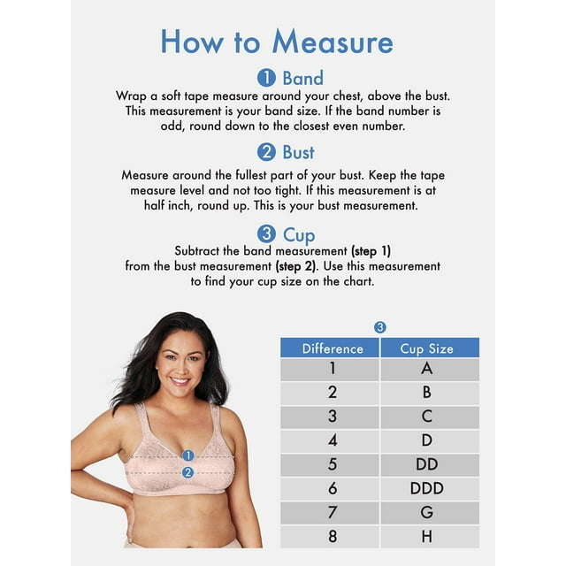 Playtex Womens 18 Hour Sleek and Smooth Wire-Free Bra Style-4803