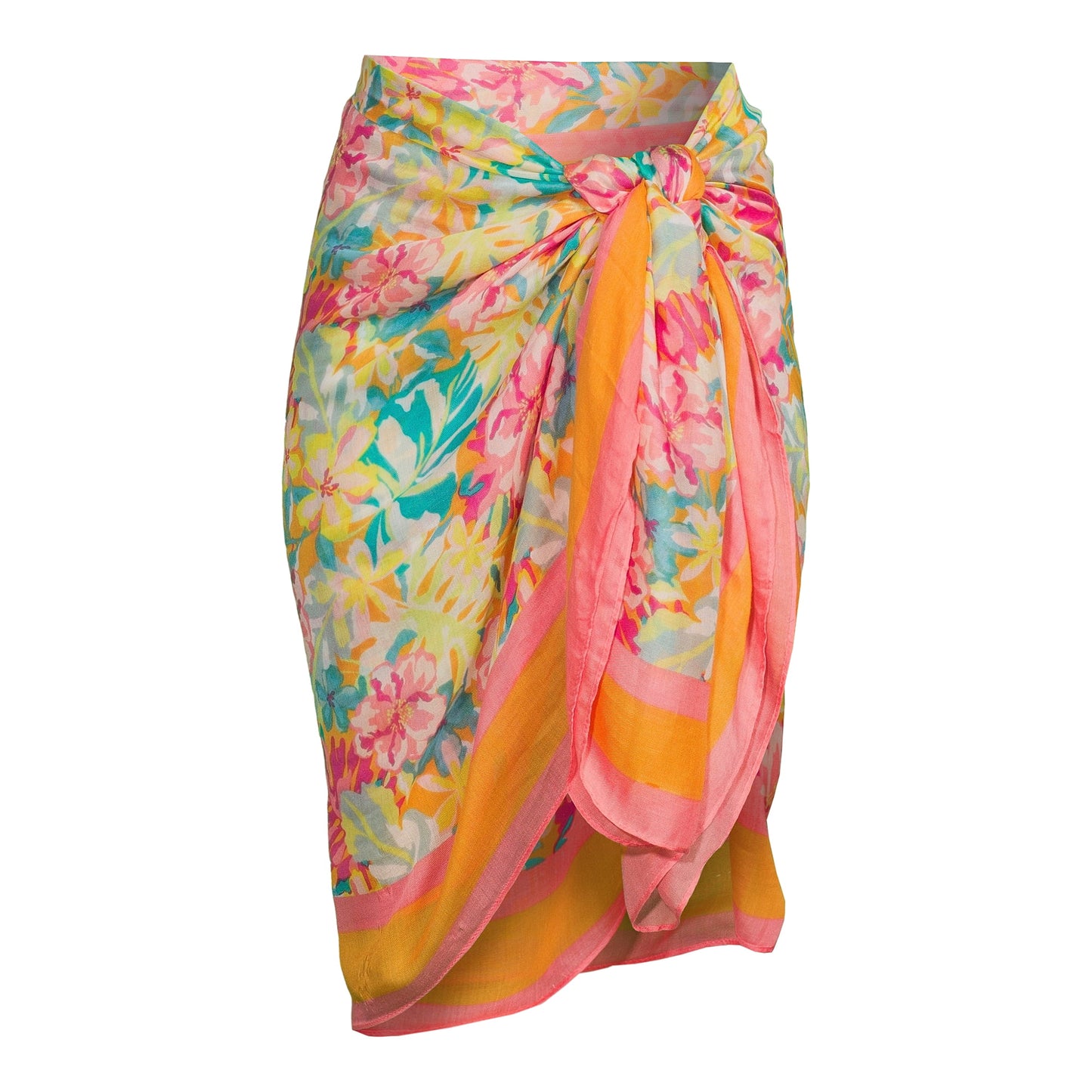 Time and Tru Women's Border Print Pareo