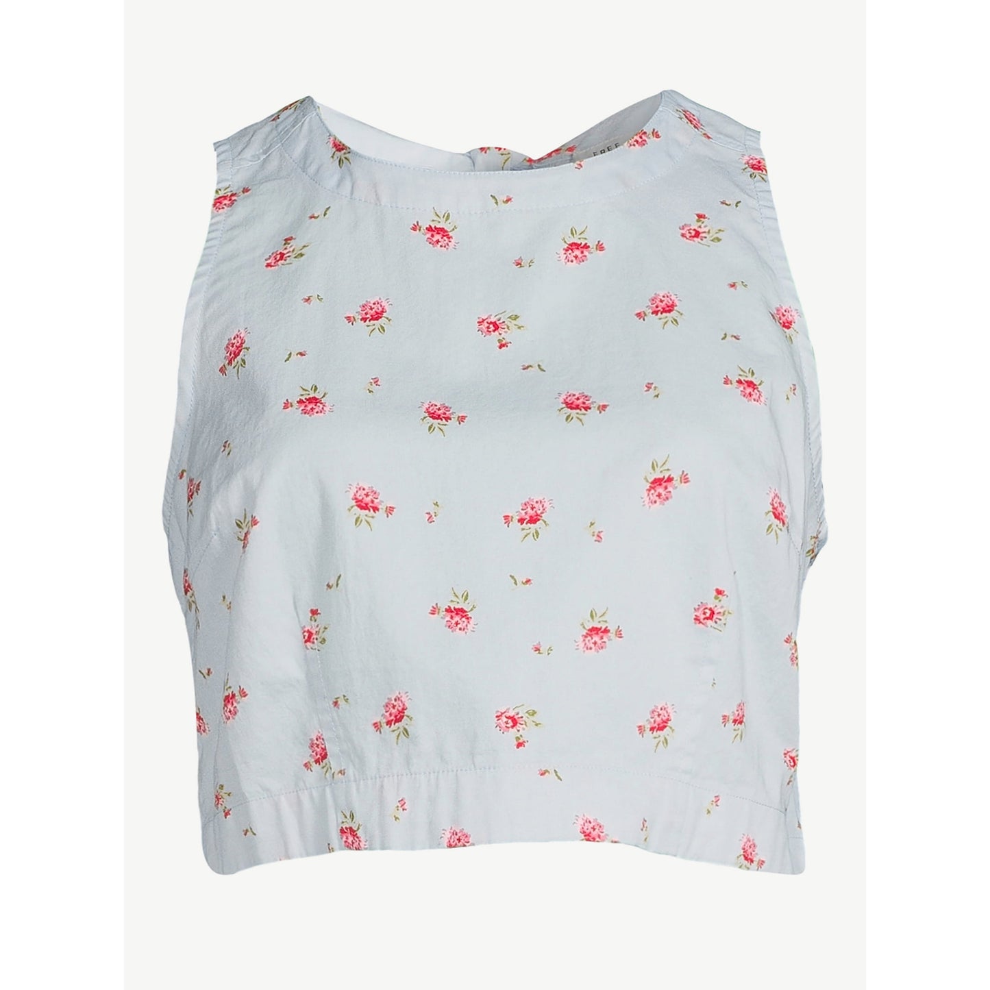 Free Assembly Womens Sleeveless Crewneck Bodice Crop Top