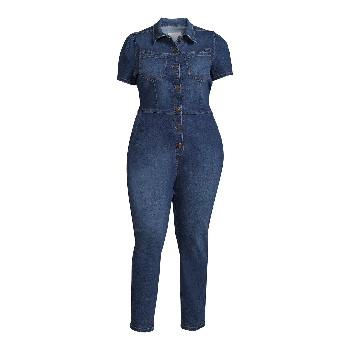 Celebrity Pink Juniors Boilersuit with Puff Sleeves,