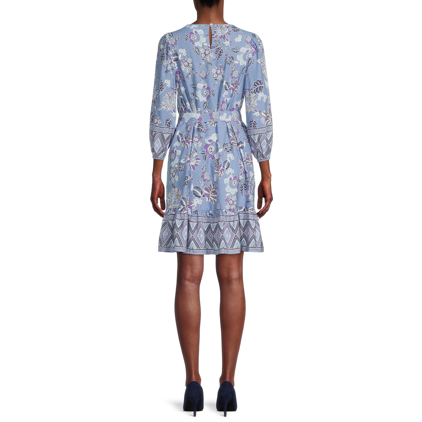 BeachLunchLounge Women's Print Tie-Waist Dress