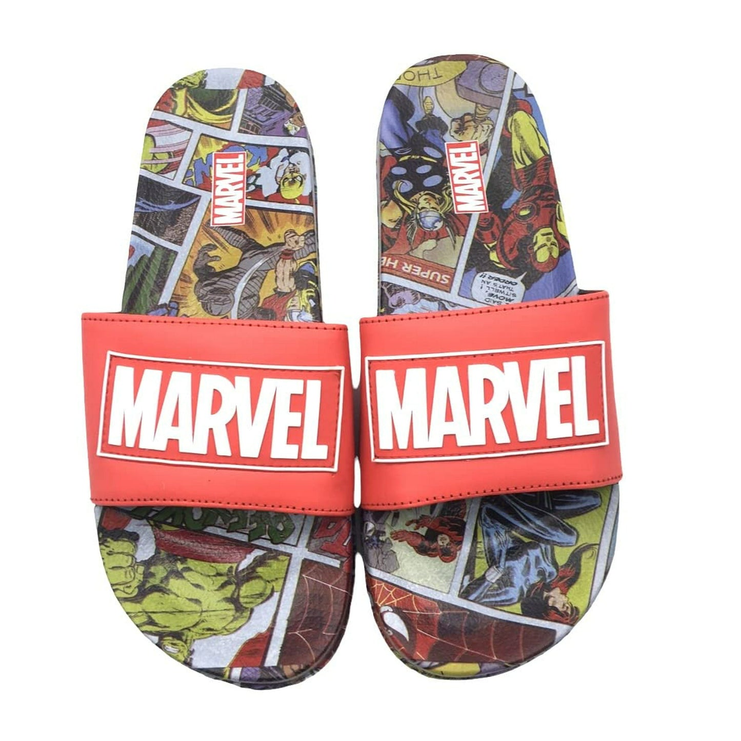 Marvel Comics Adult Mens Novelty Sport Slide Sandals