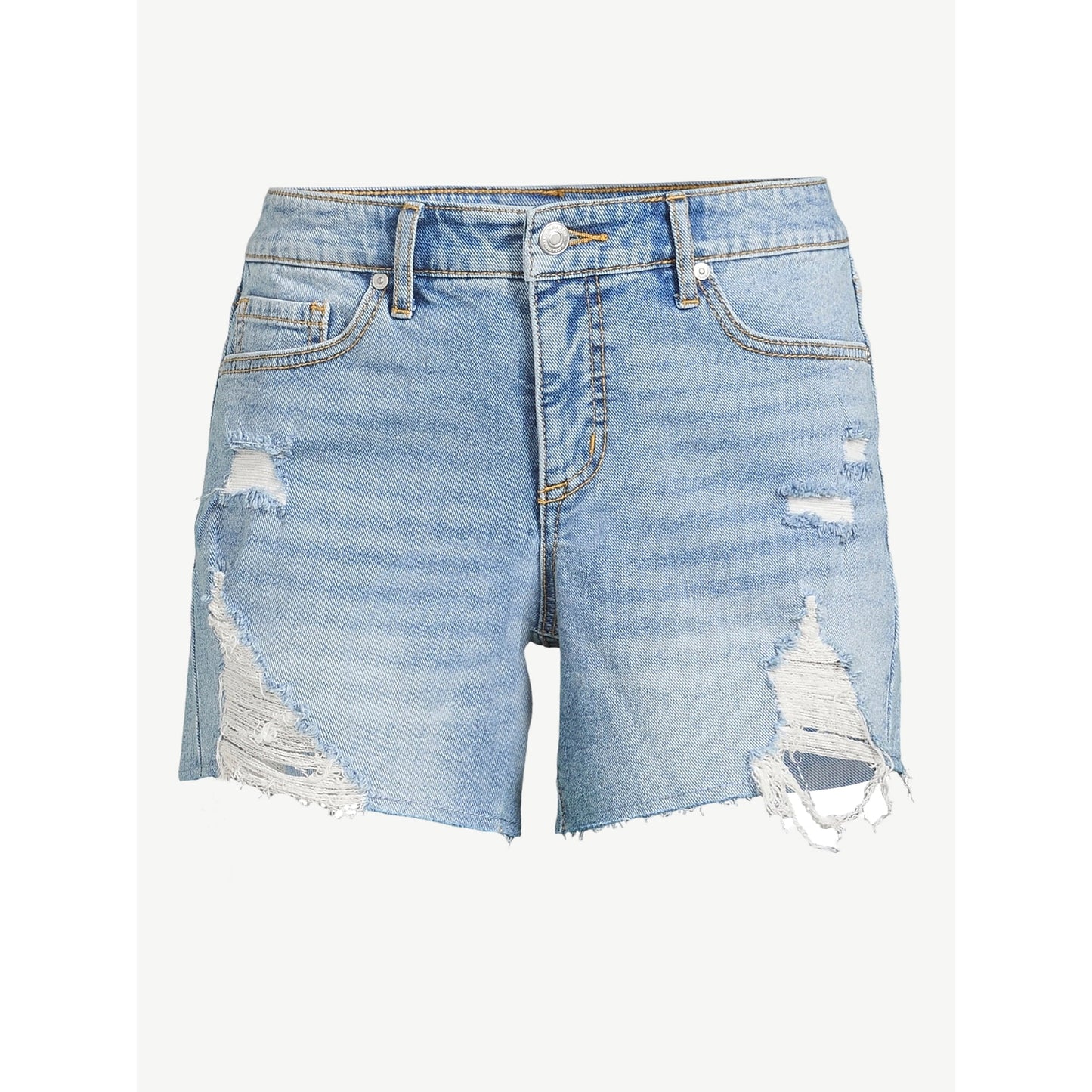 Sofia Vergara Women's Lila Mid Rise Destructed Shorts