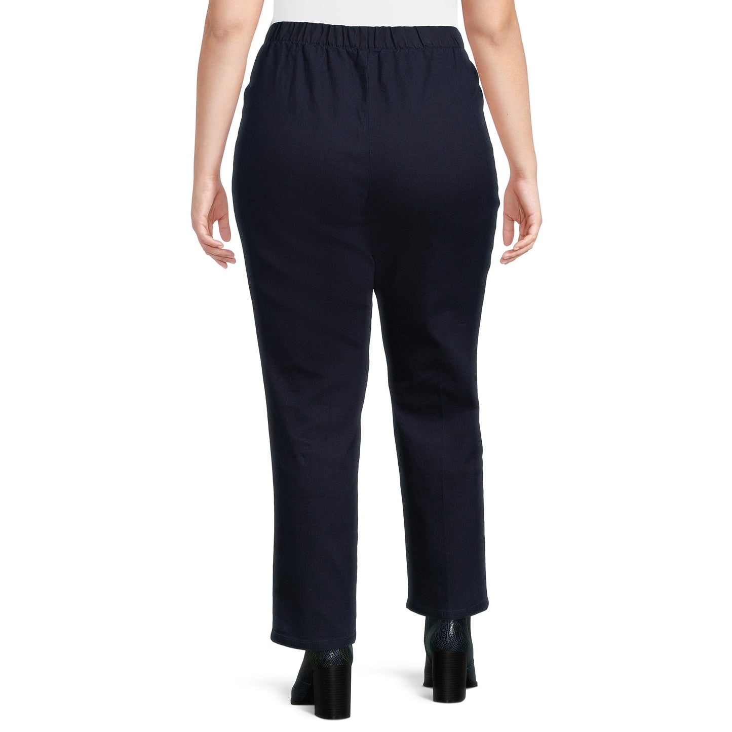 Just My Size Womens Plus Size 2 Pocket Stretch Pull on Pants