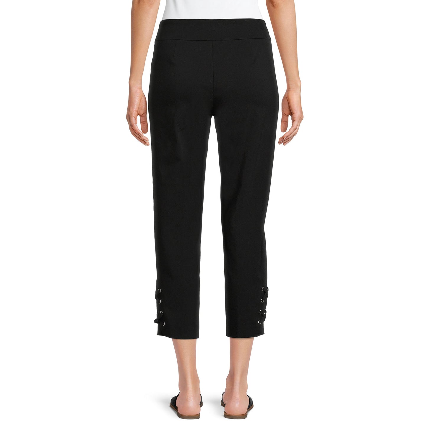 The Pioneer Woman Lace Up Cropped Millennium Pants, Womens