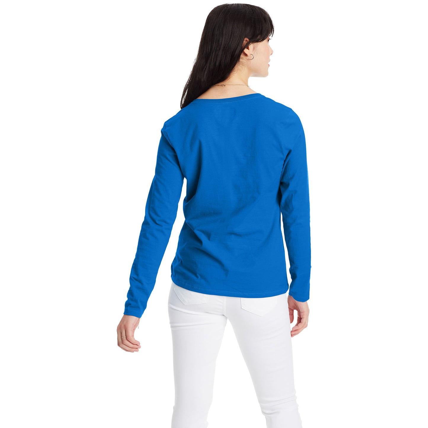 Hanes Women's Long-Sleeve V-Neck T-Shirt