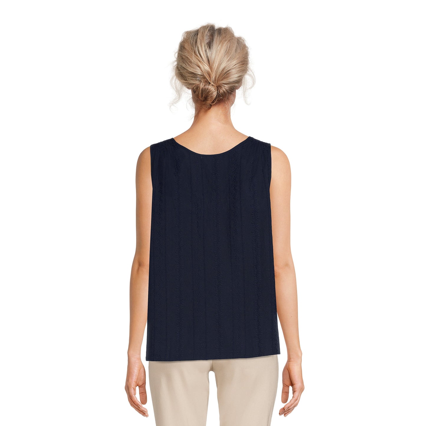 Time and Tru Womens Woven Core Tank