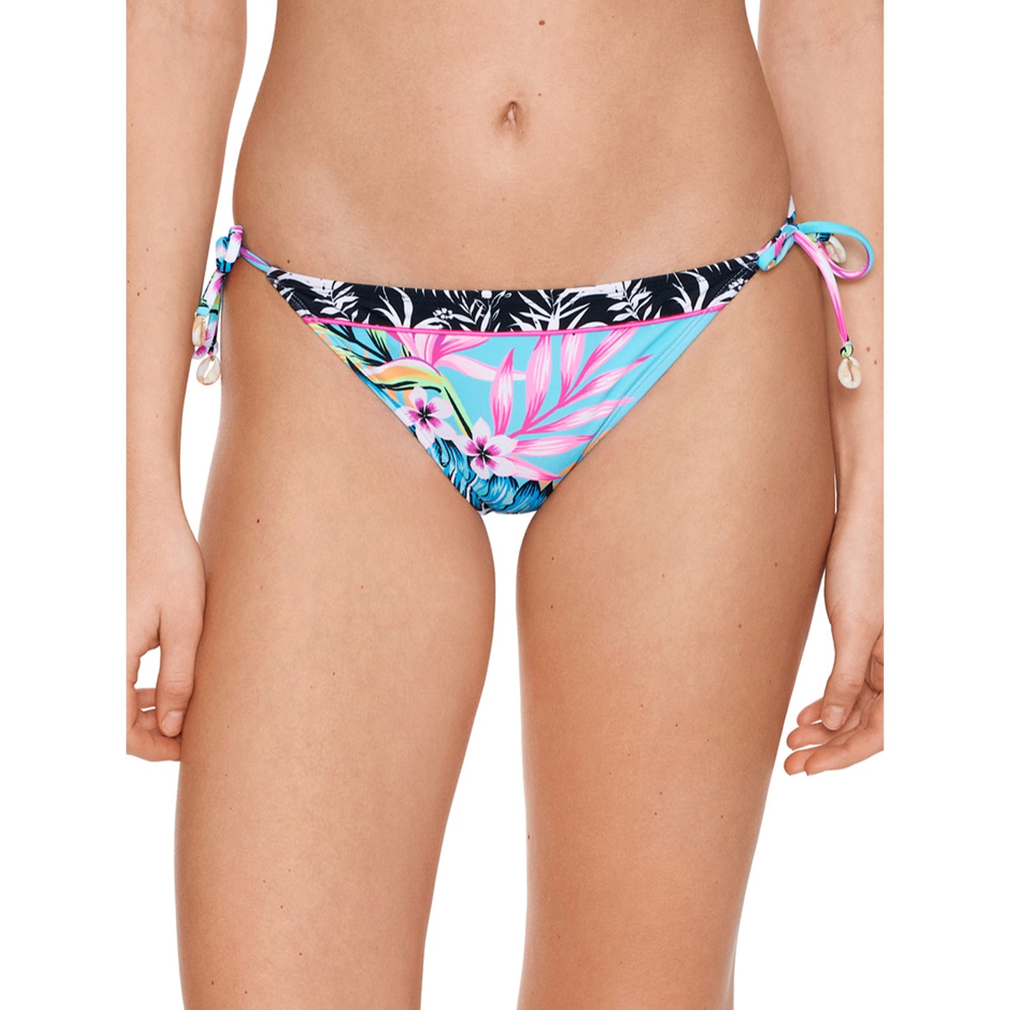 No Boundaries Junior's Print String Bikini Bottom