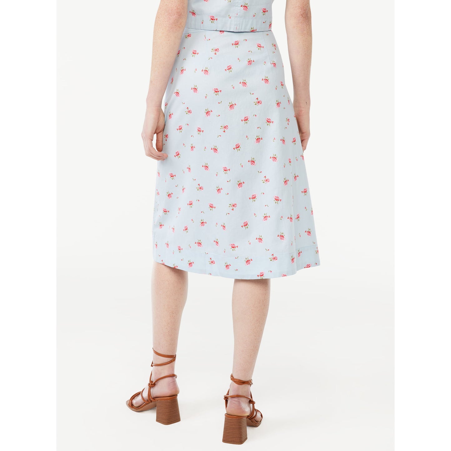 Free Assembly Womens A-Line Midi Skirt