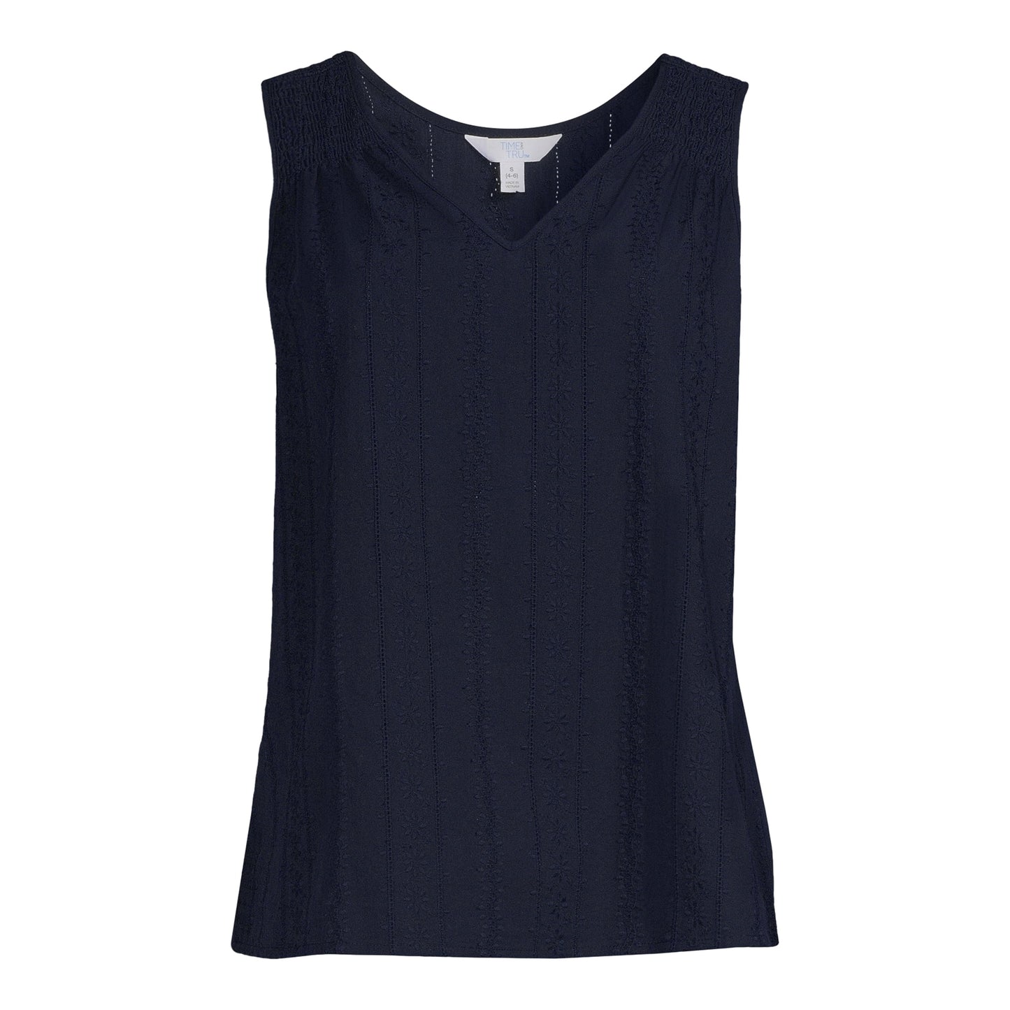 Time and Tru Womens Woven Core Tank