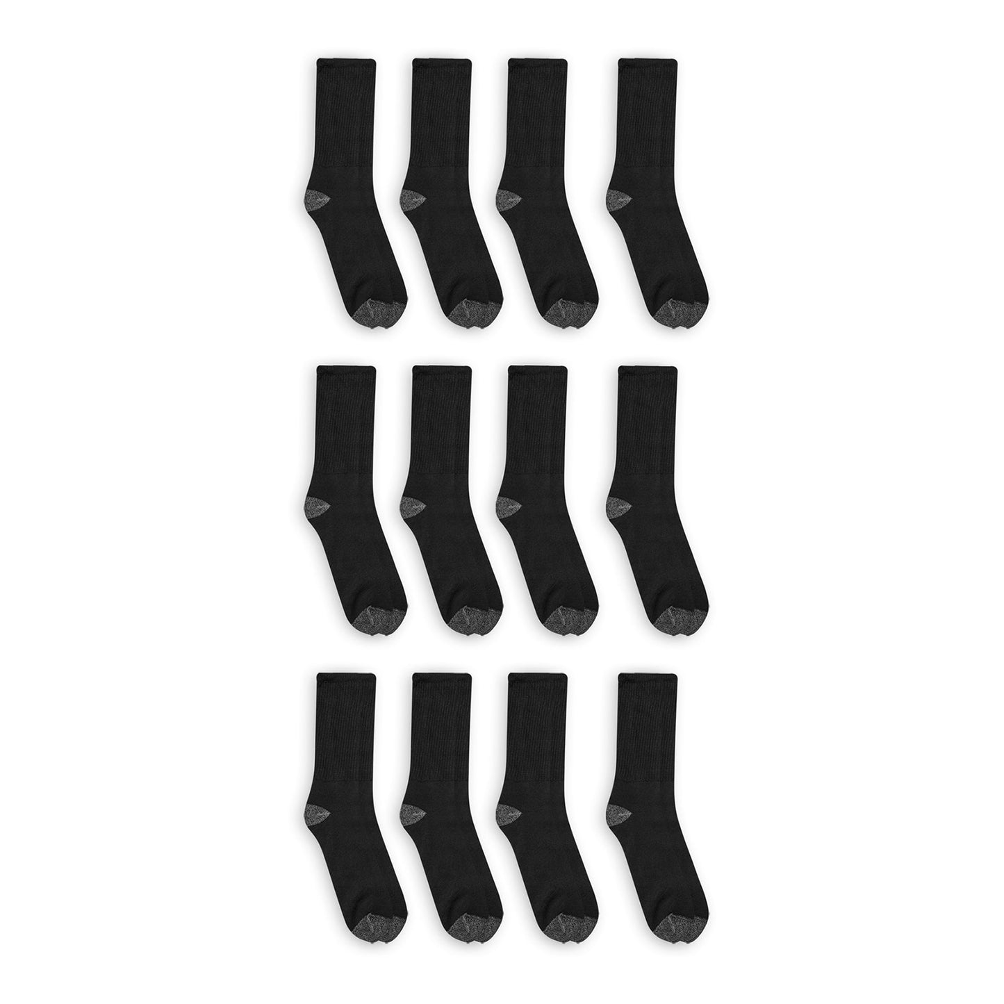 Athletic Works Mens Crew Socks 12 Pack