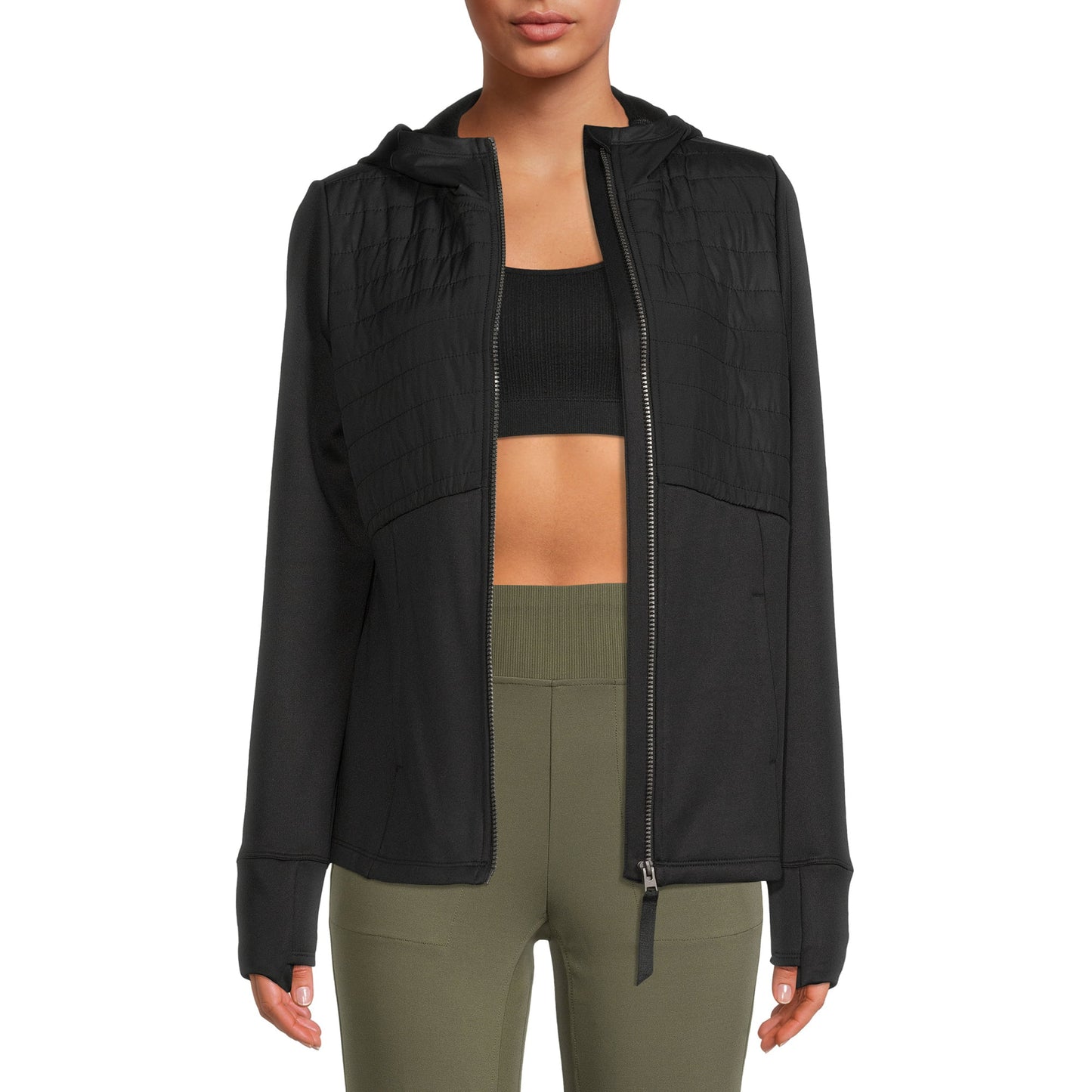 AVIA mixed media full zip jacket