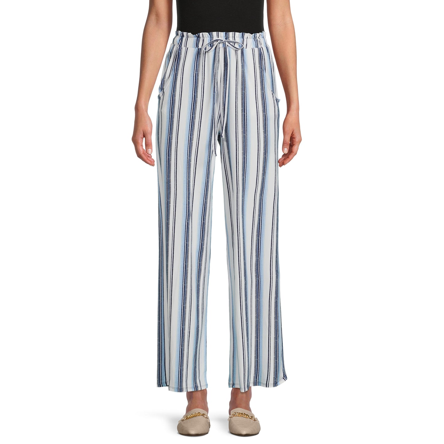 Derek Heart Juniors Paperbag Palazzo Pants