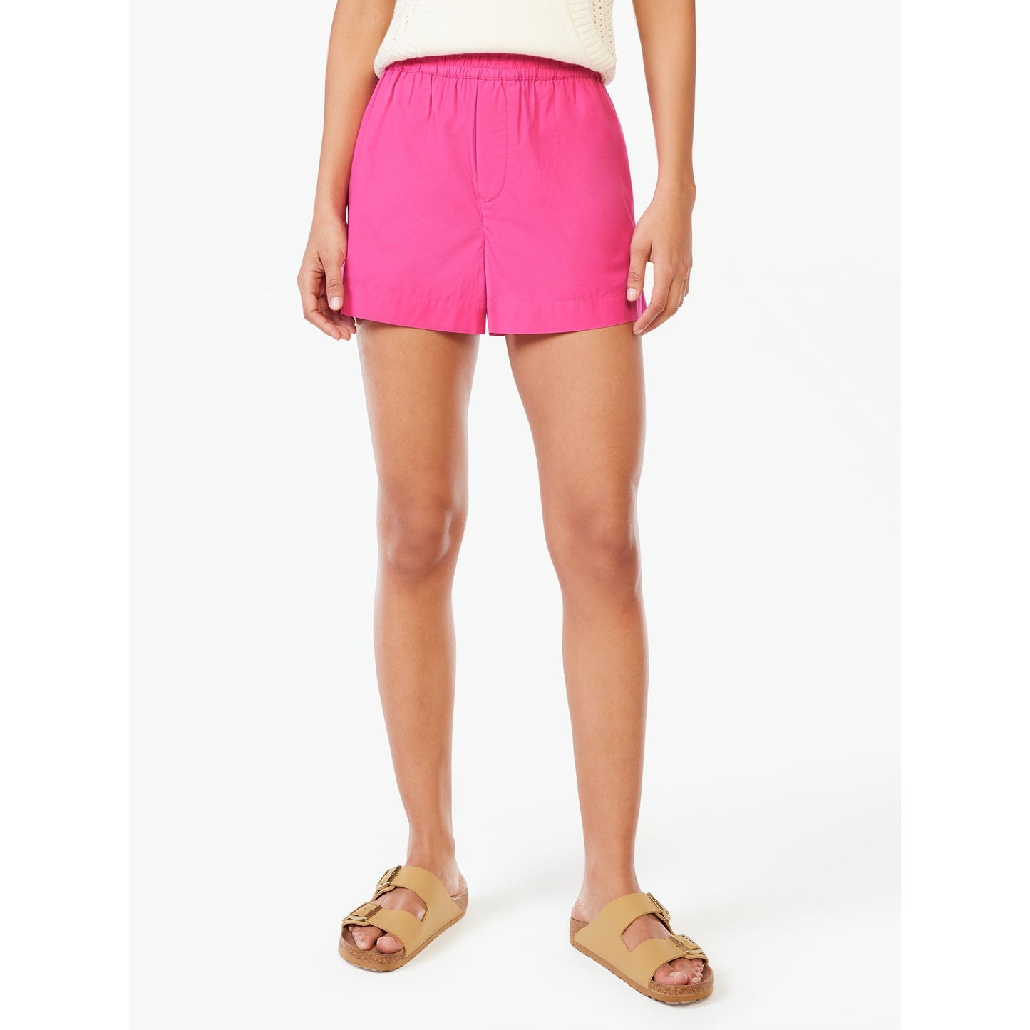 Free Assembly Womens High Rise Pull On Boxer Shorts