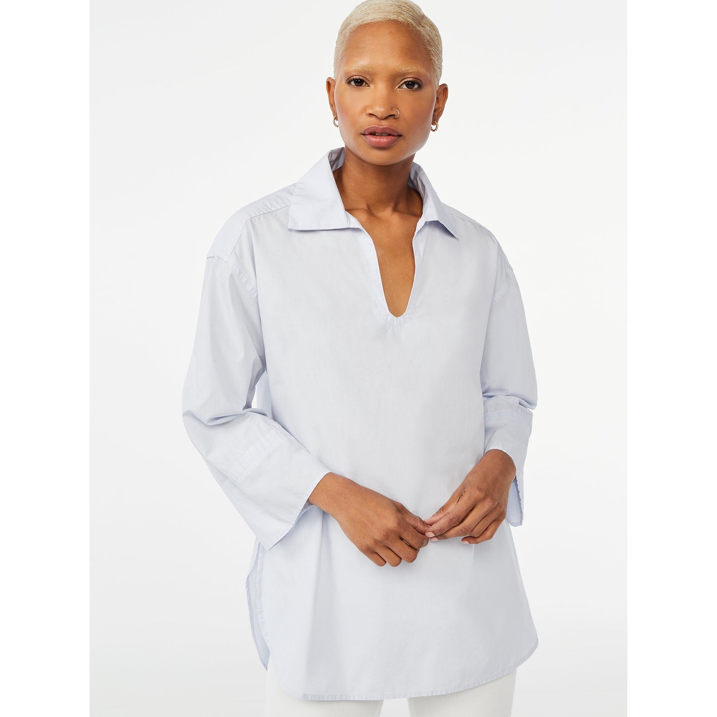 Free Assembly Womens Polo Tunic Shirt