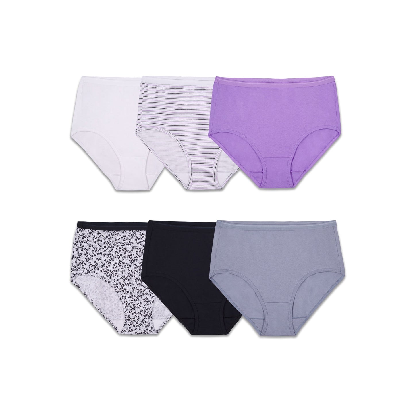 Fruit of the Loom Womens Brief Underwear, 6 Pack