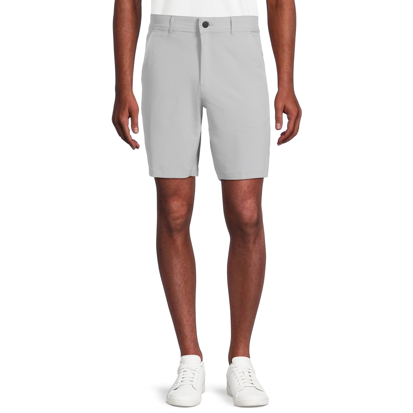 George Mens and Big Mens Synthetic Flat Front Shorts, 9 Inseam