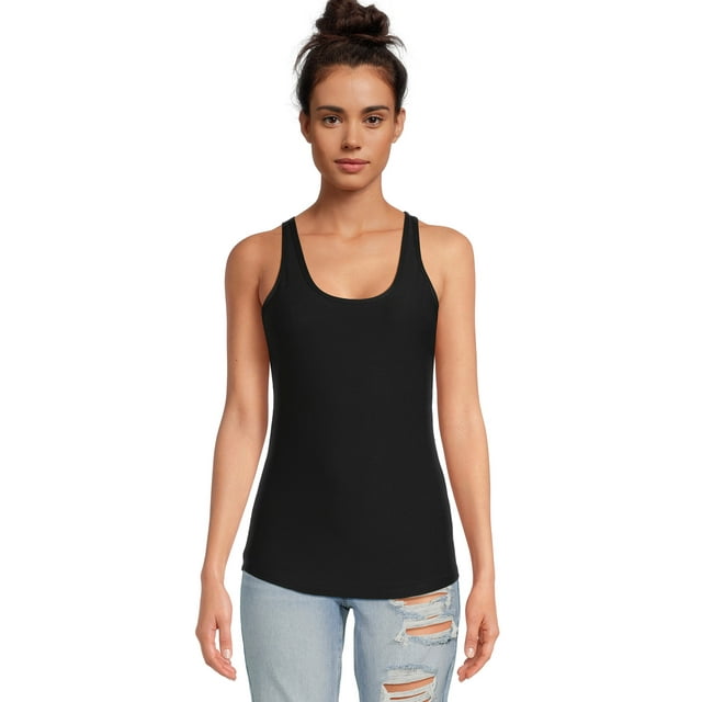 No Boundaries Juniors' Scoop Neck Tank Top