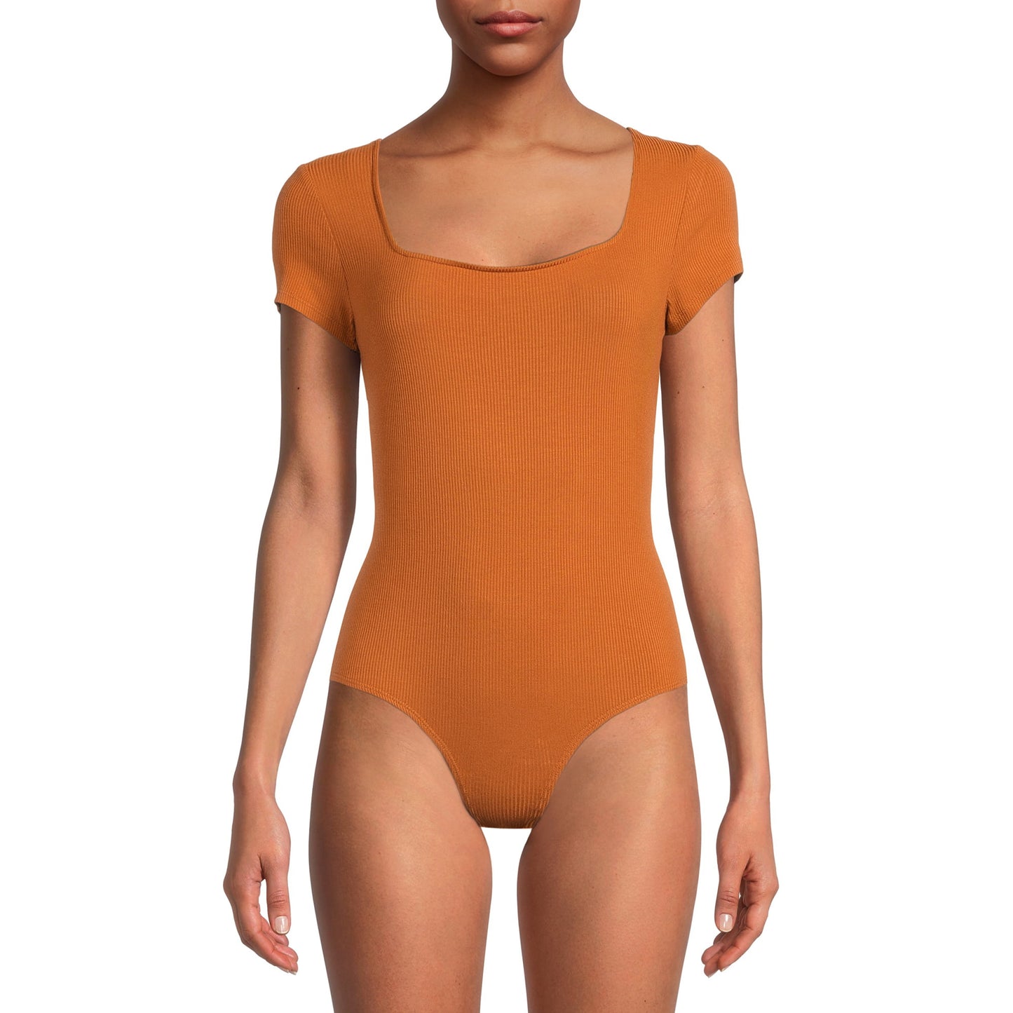 No Boundaries Juniors Square Neck Bodysuit
