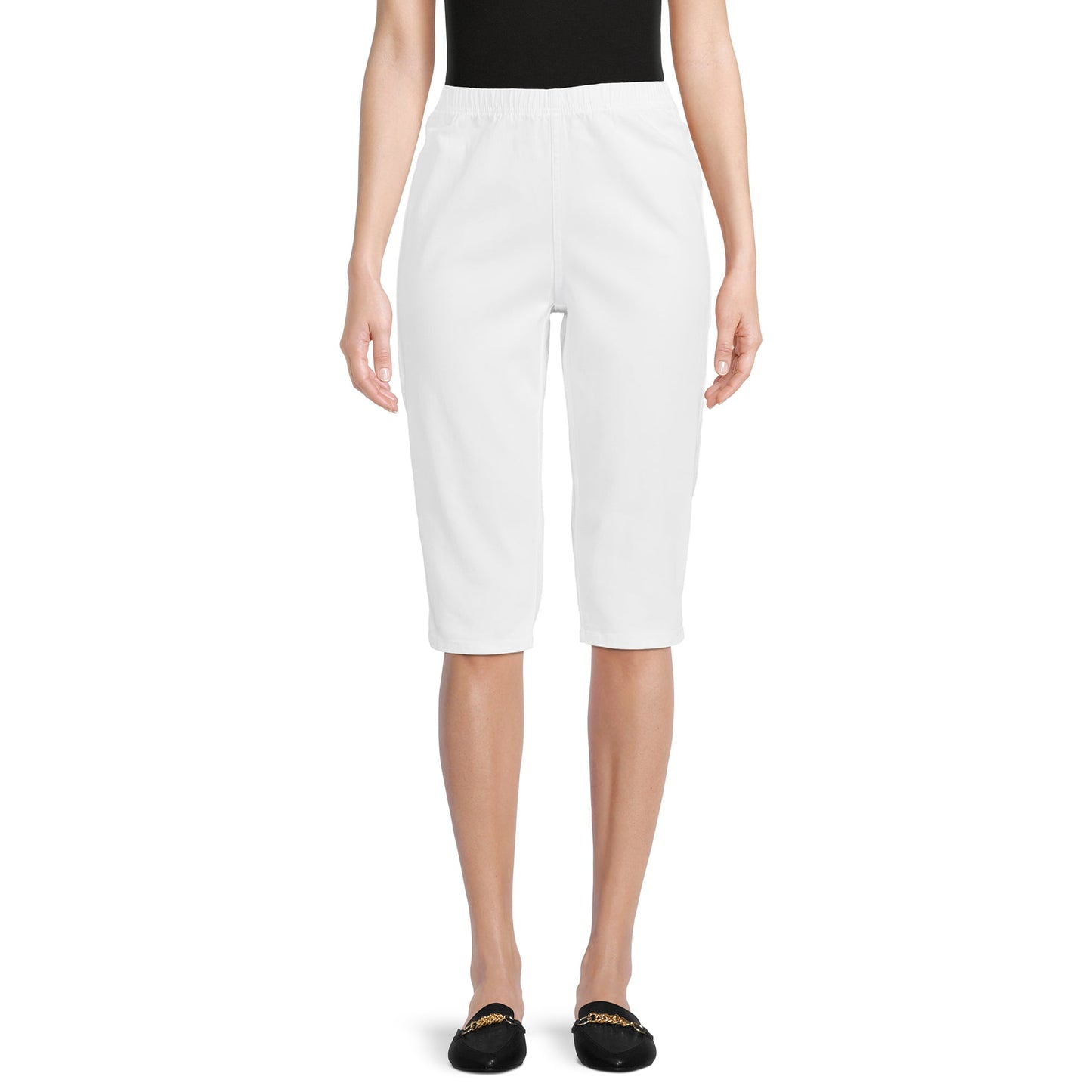 Real Size Womens 17 Stretch Pull On Capri