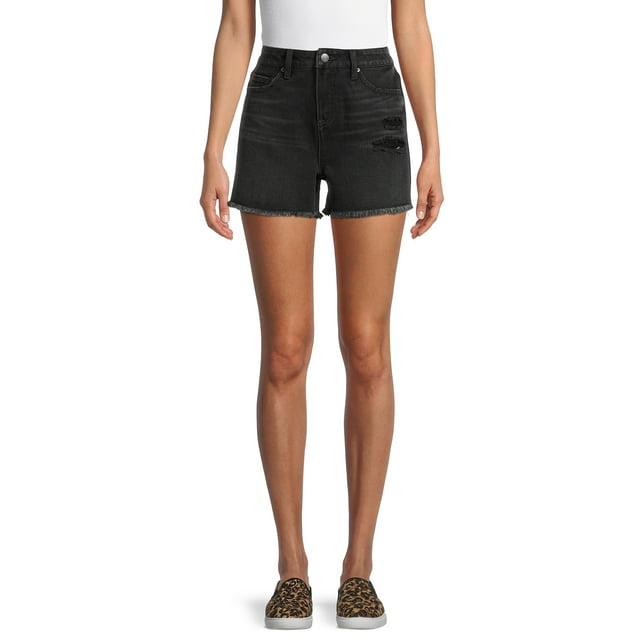 Time and Tru Womens High Rise Denim Shorts