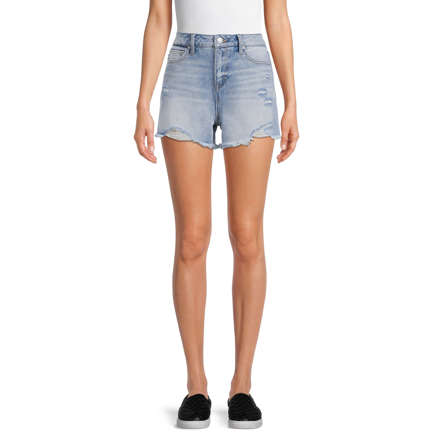 Time and Tru Womens High Rise Denim Shorts