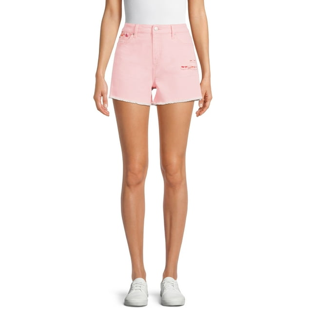 Time and Tru Womens High Rise Denim Shorts