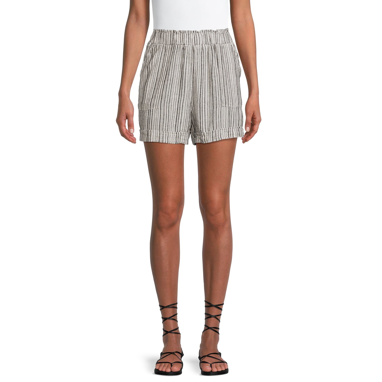 Time and Tru Womens Linen Blend Shorts