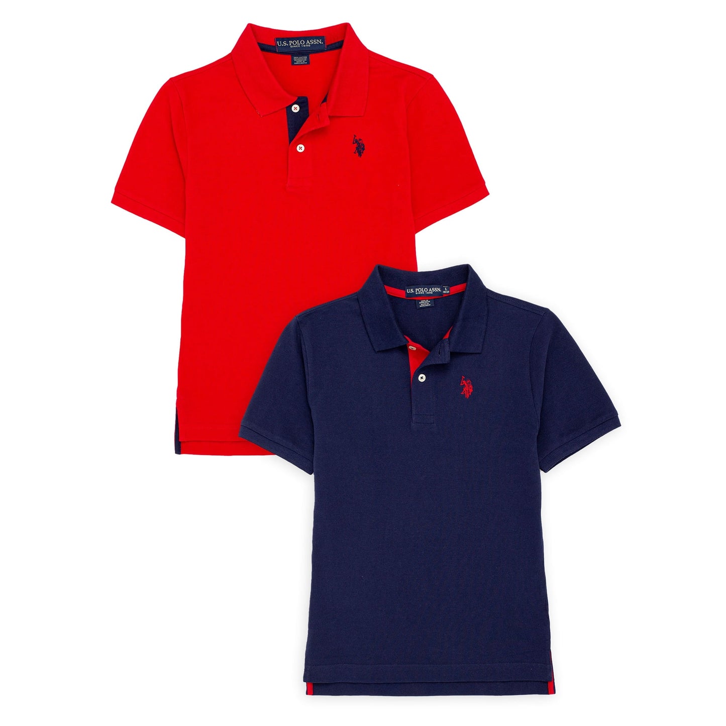 U.S. Polo Assn. Boys Polo Shirt, 2-Pack