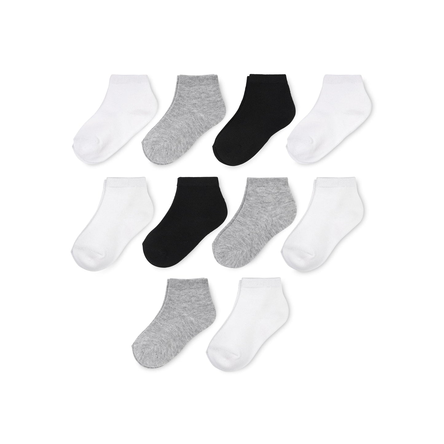 Wonder Nation Boys Ankle Socks, 10 Pack, 3T- 5T