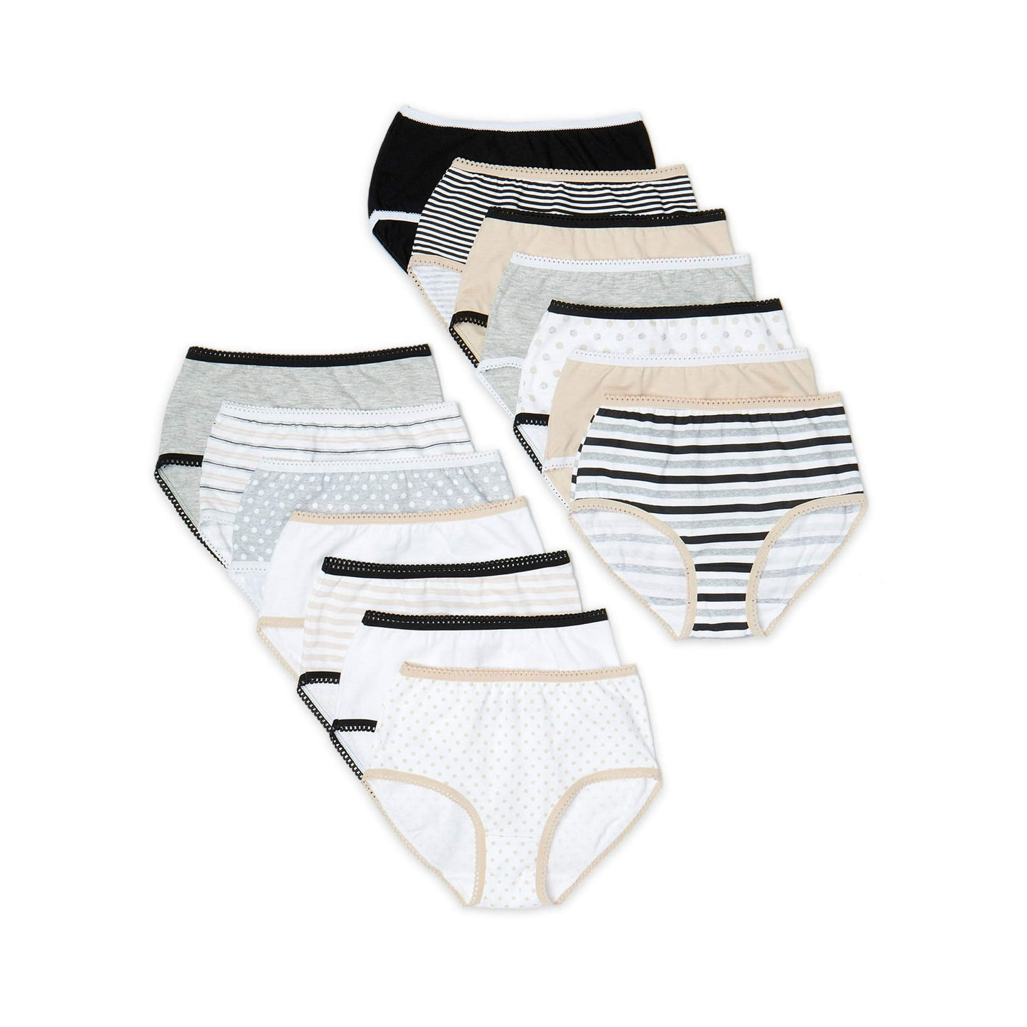 Wonder Nation Girls 14 Pack Briefs Panties Underwear