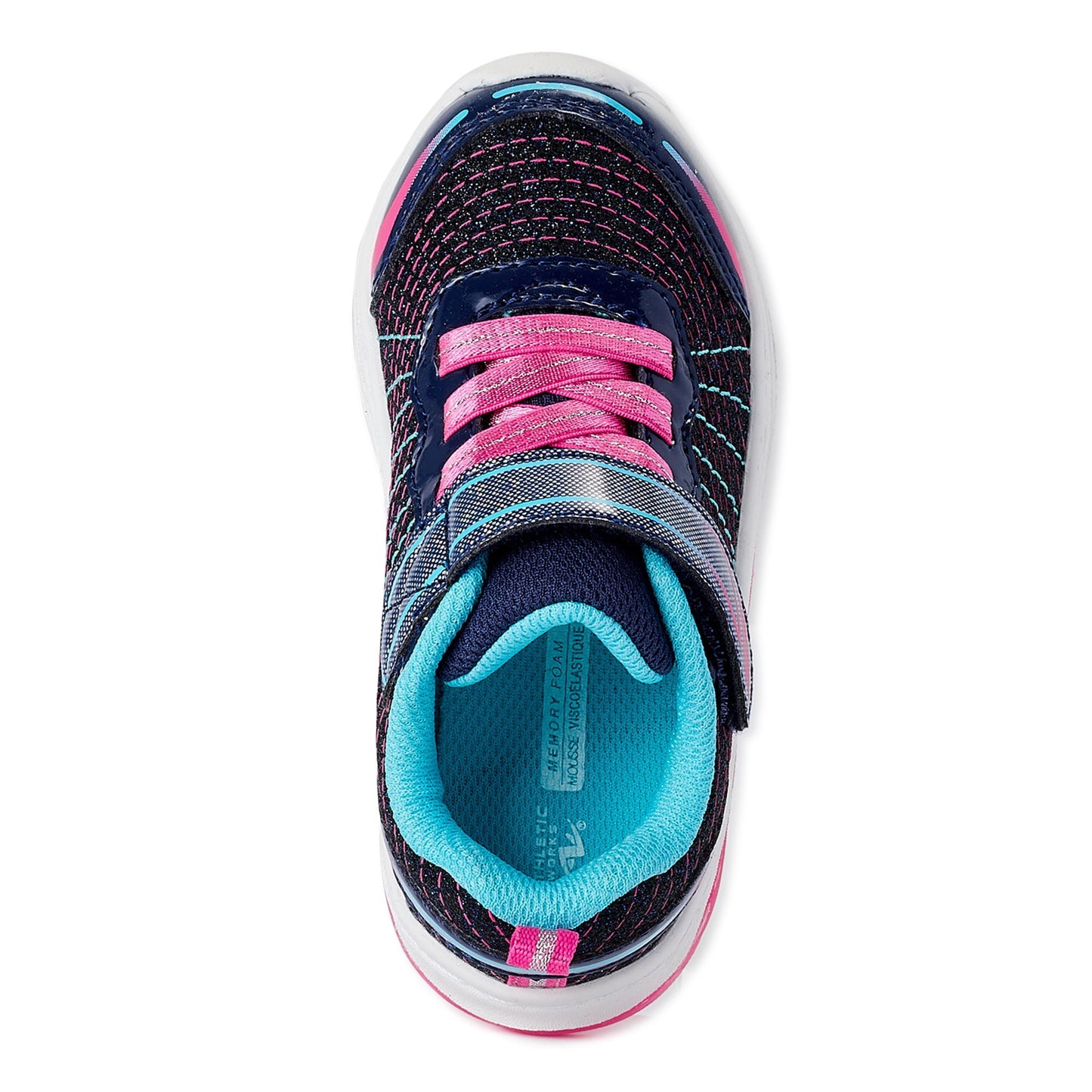 Athletic Works Toddler Girls Low Top Light Up Sneakers,