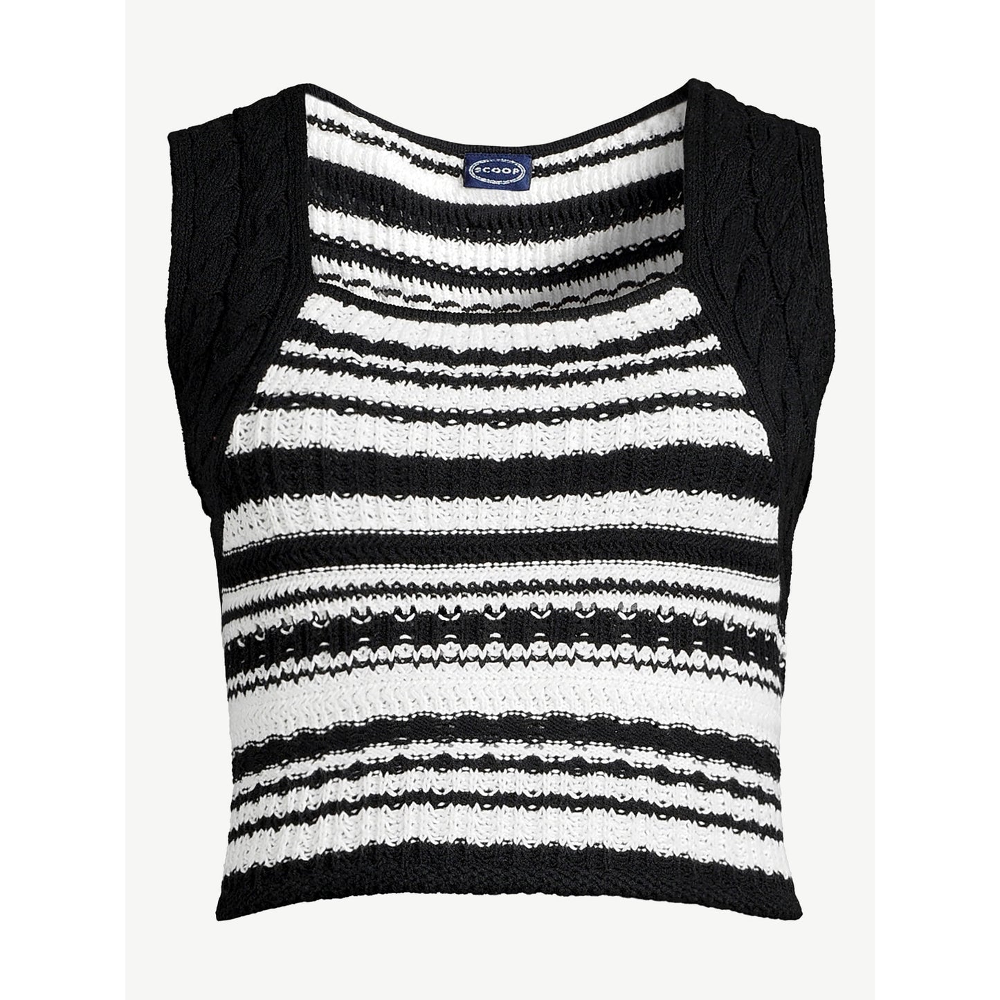 Scoop Womens Crochet Tank Top