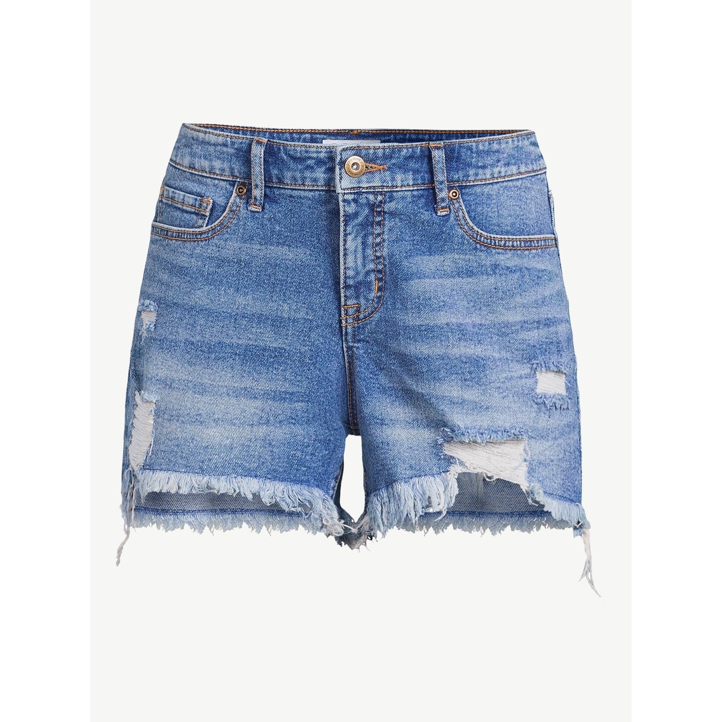 Sofia Vergara Women's Lila Mid Rise Destructed Shorts