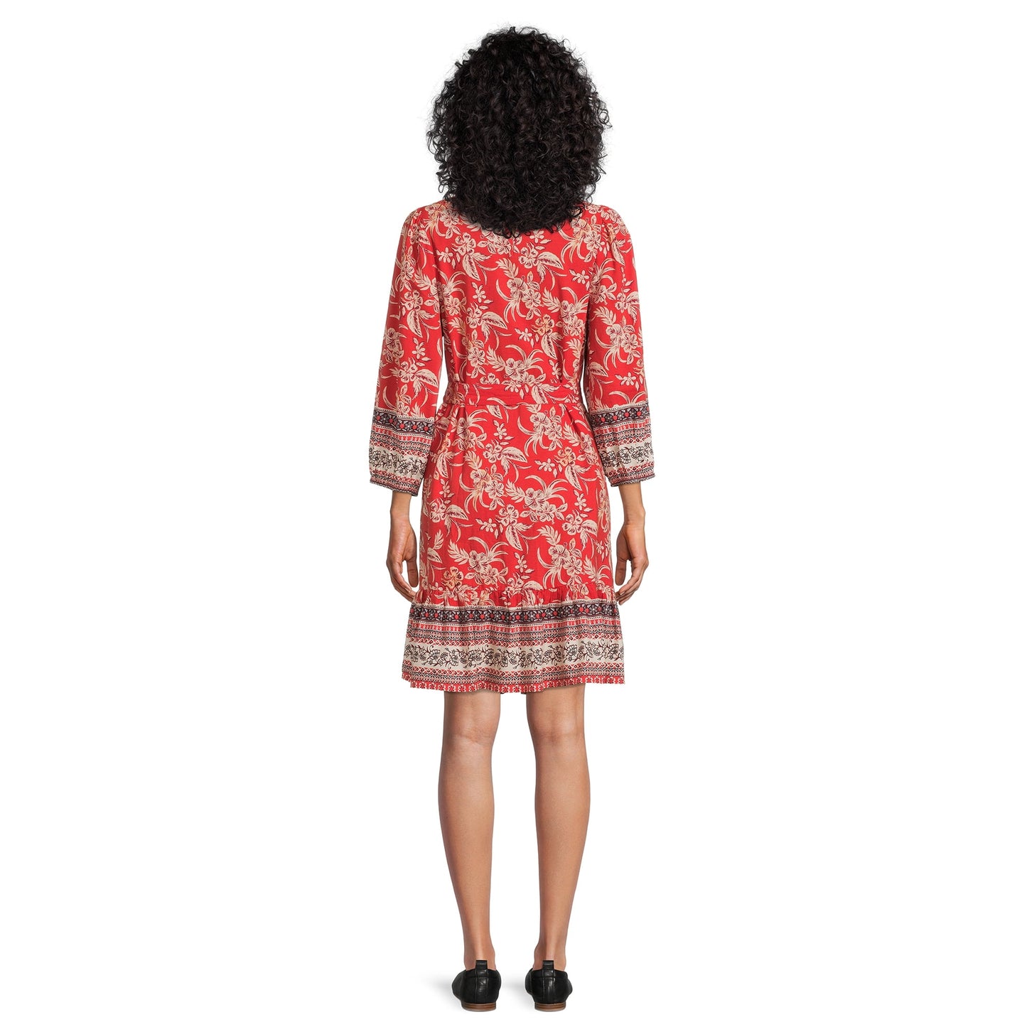 BeachLunchLounge Women's Print Tie-Waist Dress