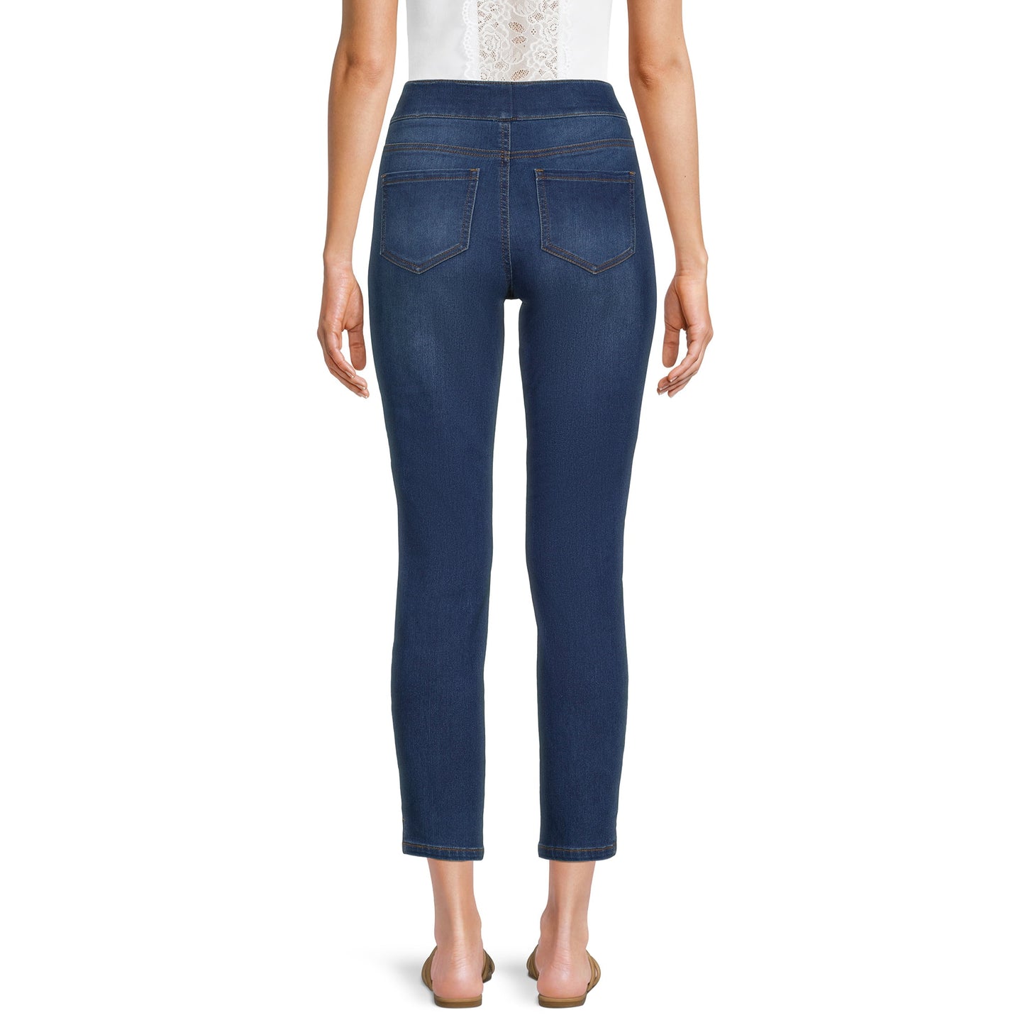 The Pioneer Woman Pull-On Denim Jeans, Womens,