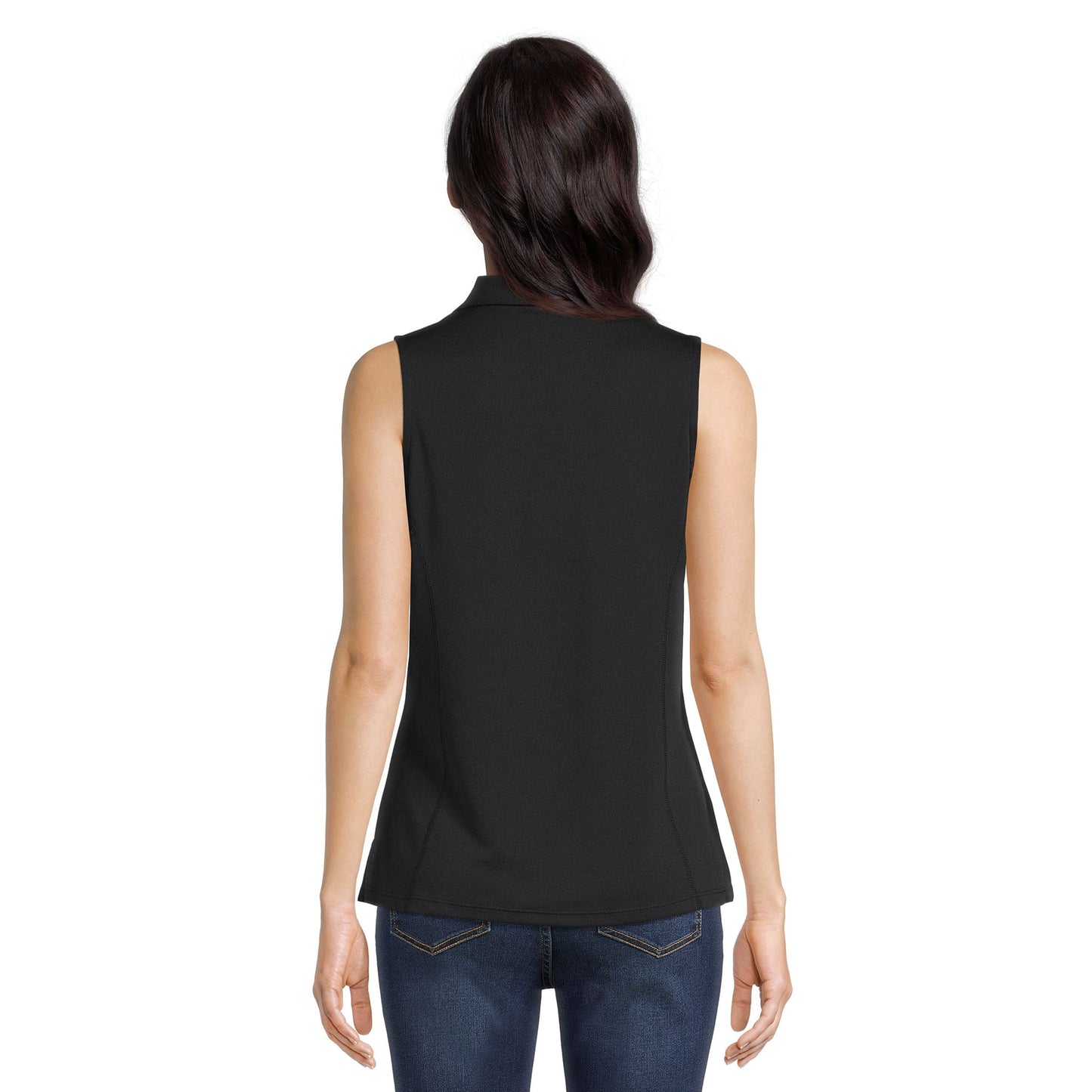 Ben Hogan Womens Sleeveless Performance Golf Polo Shirt with UPF 30,